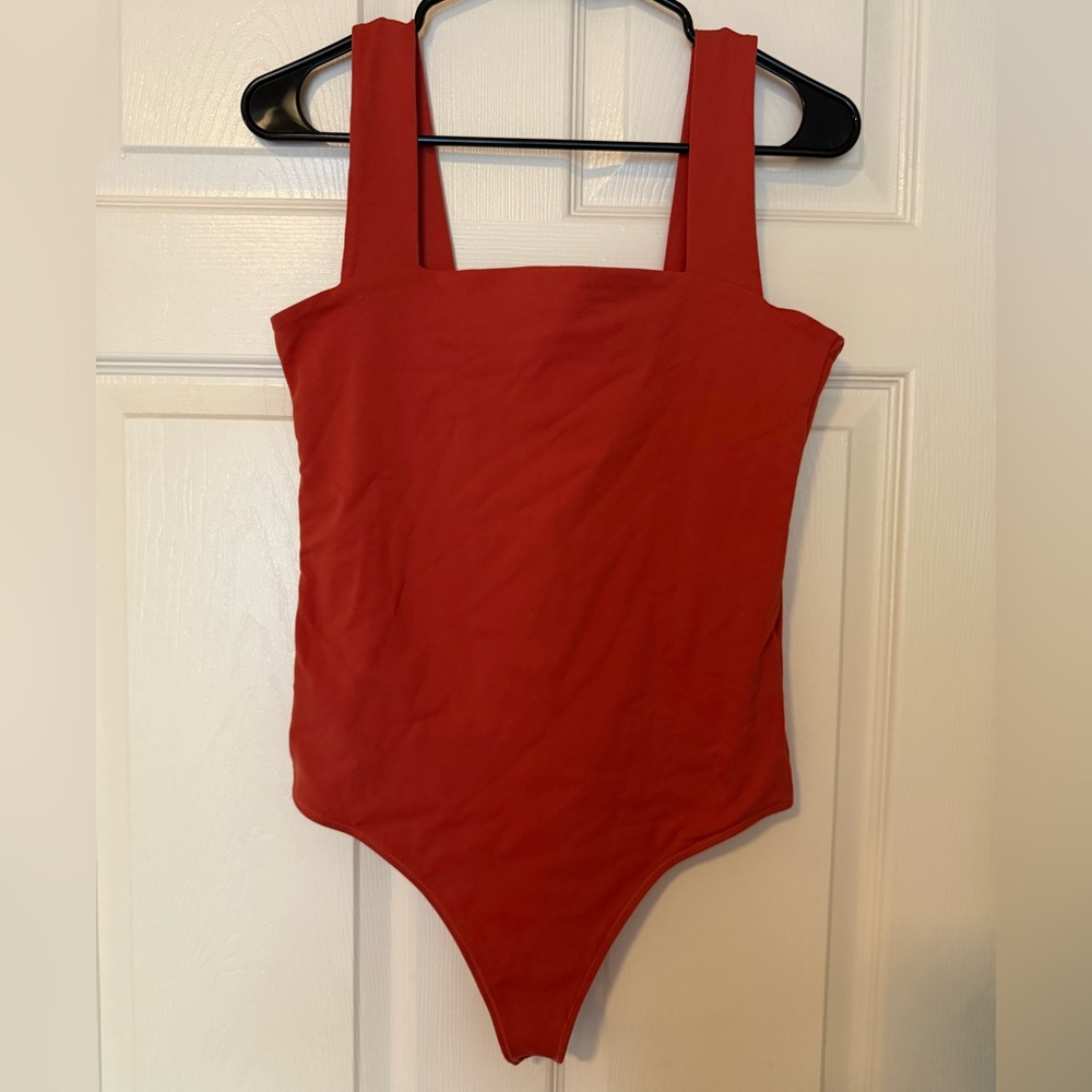 Orange/Red Abercrombie & Fitch Bodysuit